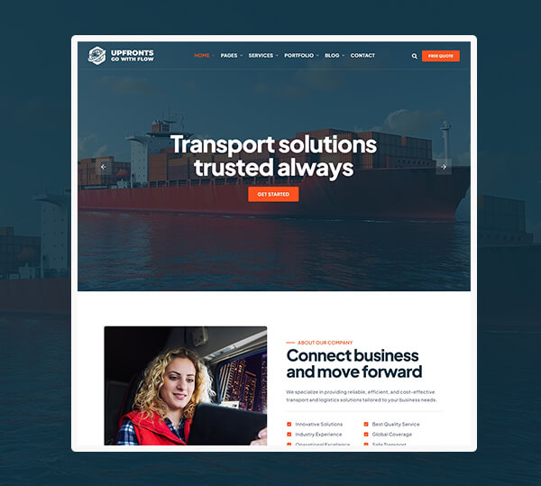 Transport & Logistics WordPress Theme
